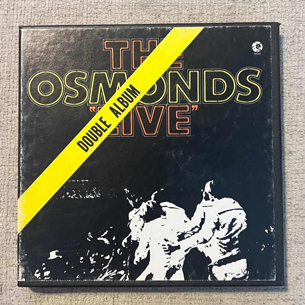 Osmonds Live Reel to Reel Tape 1972 MGM Records MGJ 4826 Double Album 3.75 IPS